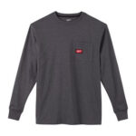 WORK T-SHIRT LONG SLEEVE - GREY - Image 2